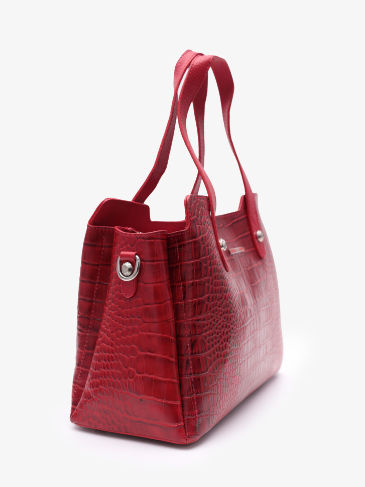 Сумка женская Karya 2390 красный крокодил