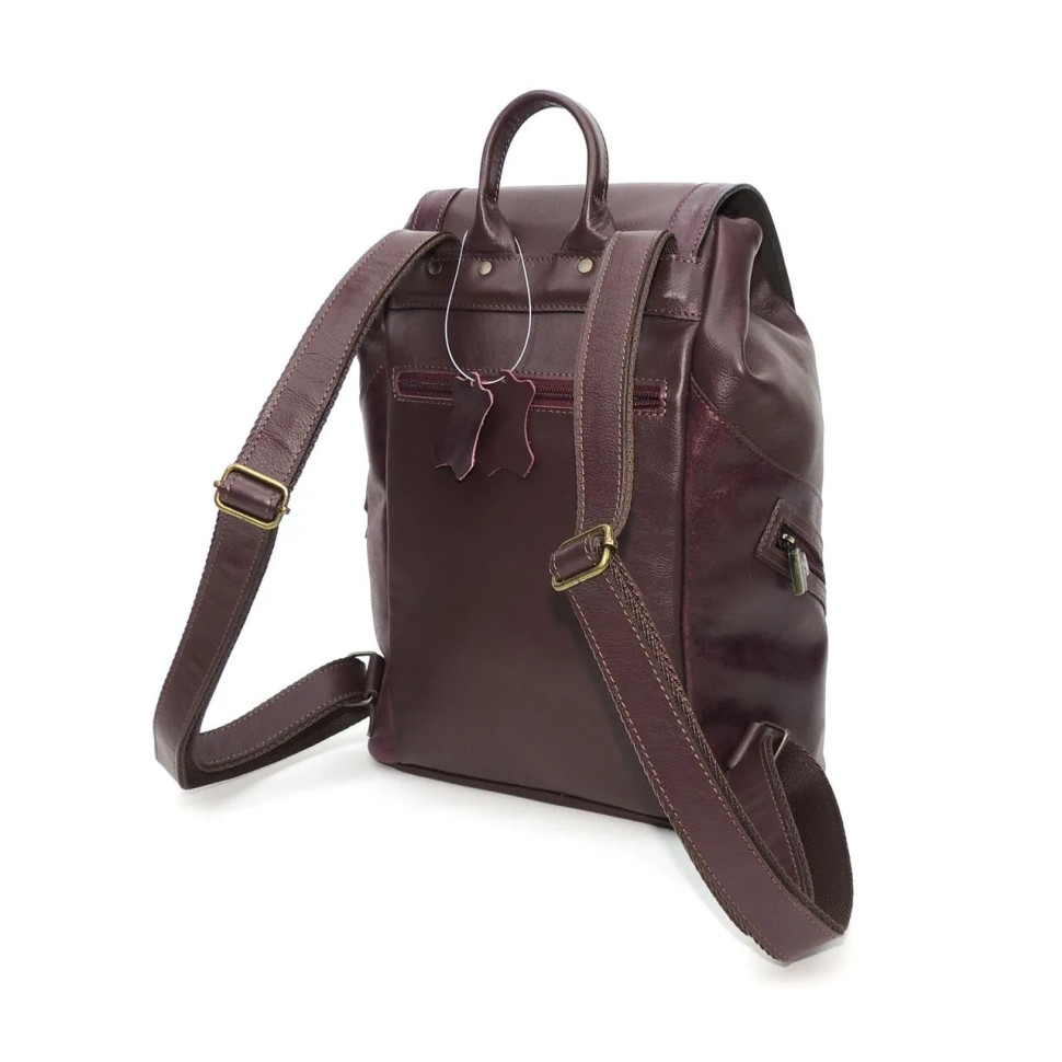 Рюкзак женский Natalia Kalinovskaya, "Климин" бордо гладкий