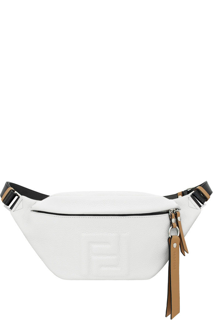 Сумка Protege Ц-482 белая флотер+гладкая