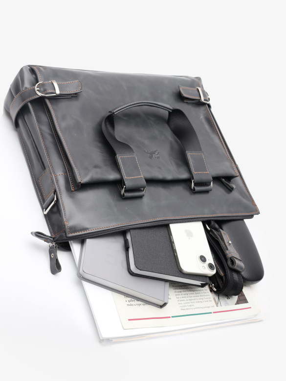 Портфель мужской кожа Maxsimo Tarnavsky 1015 графит