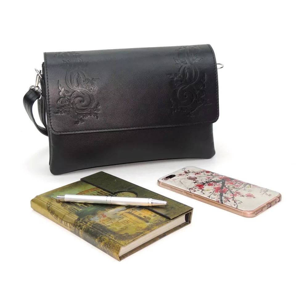 Женская кожаная сумка Natalia Kalinovskaya С 44т.711 Келен чёрная