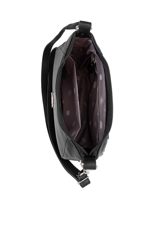 Сумка Esse 78398 АЙЛИН DARK кожа флотер черная