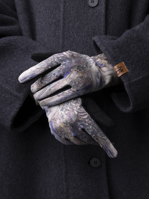 Перчатки женские Ангел 111-8 девушка абстр.