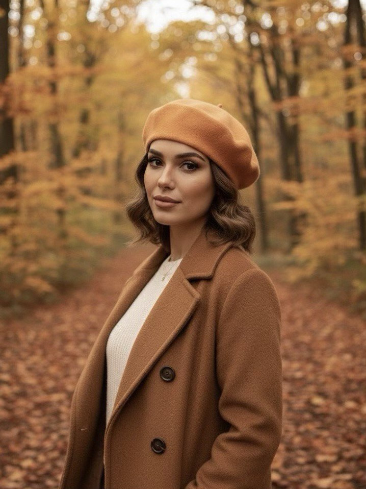 Берет женский Stigler, абрикос