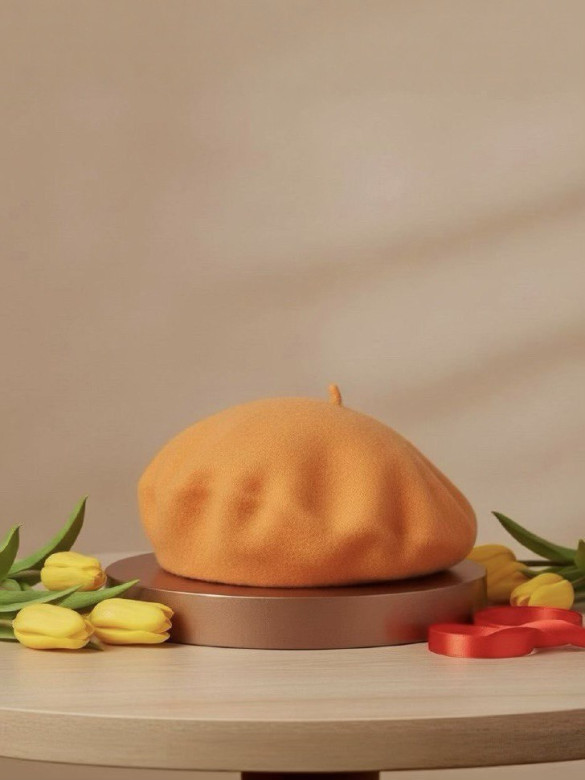 Берет женский Stigler, абрикос