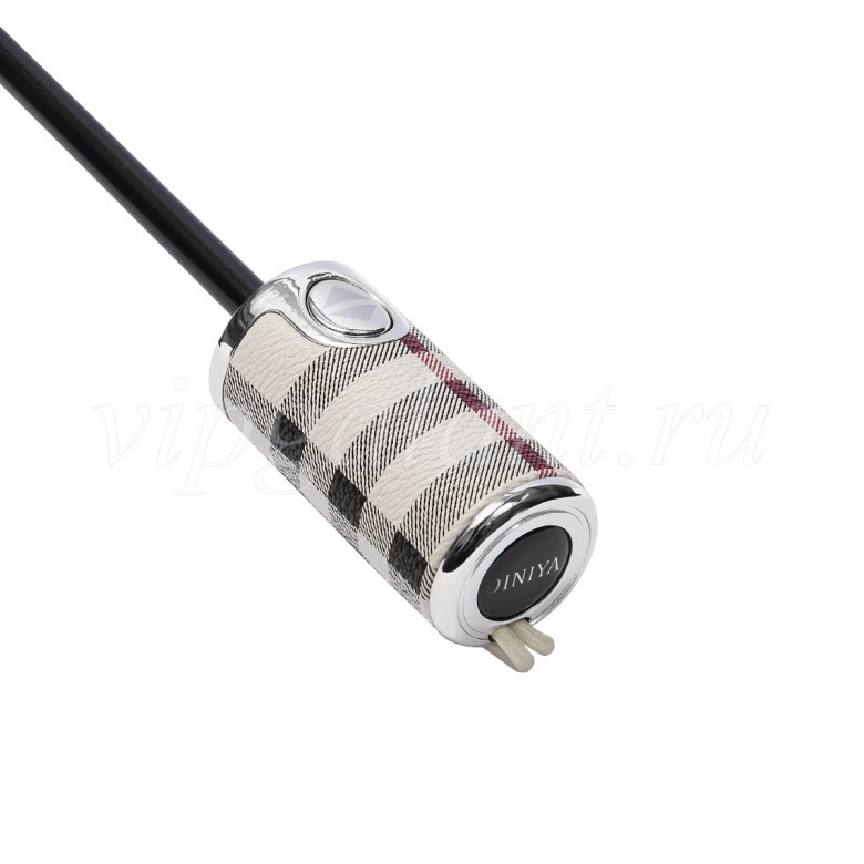 Зонт мужской Diniya 2743 9 спиц, полный автомат, ручка кожа