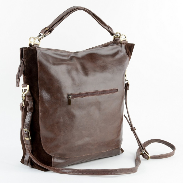 Женская сумка RHino Верона тёмно-коричневая Женская сумка RHino Верона тёмно-коричневая