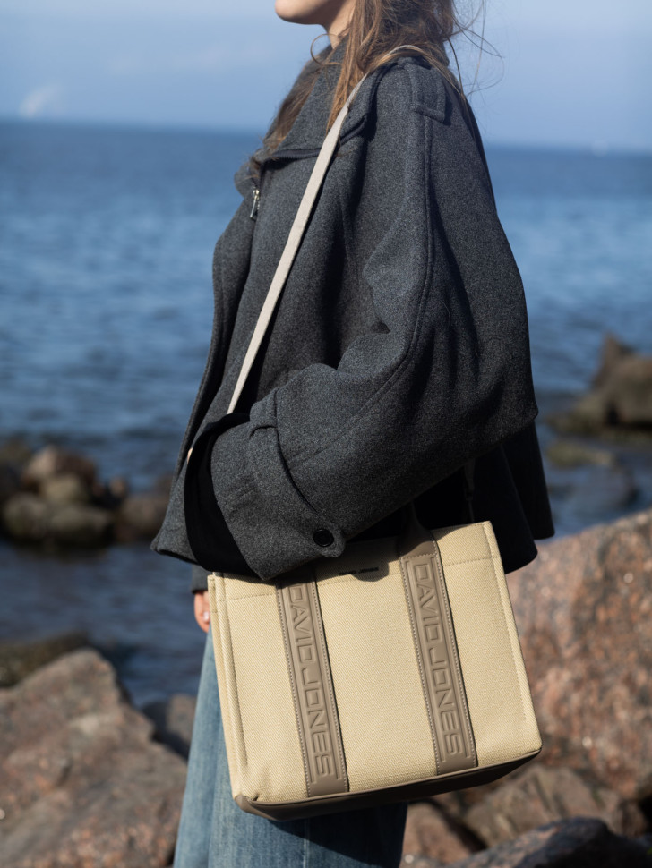 Сумка женская David Jones 7724 oatmeal beige Сумка женская David Jones 7724 oatmeal beige