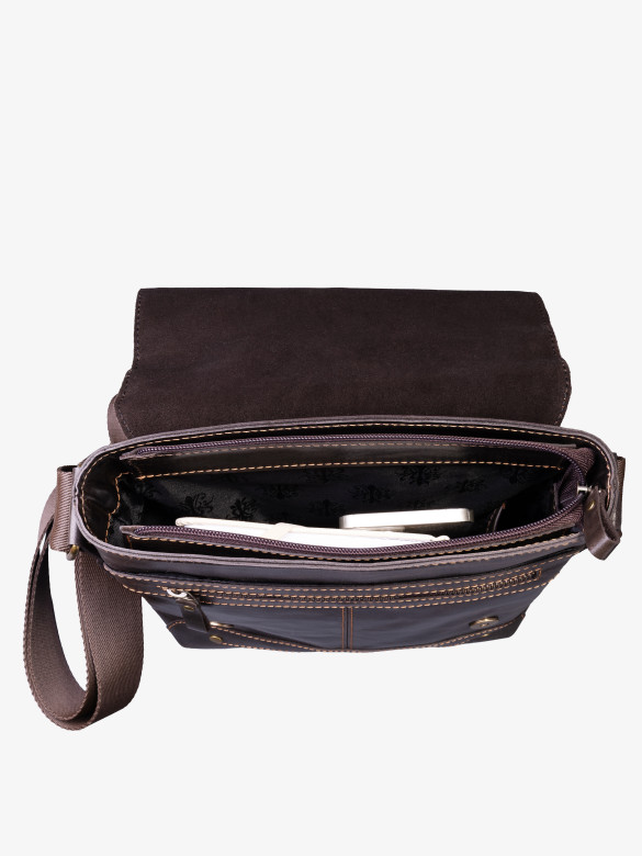 Сумка мужская Baggins 0107 коричневая пулап Сумка мужская Baggins 0107 коричневая пулап