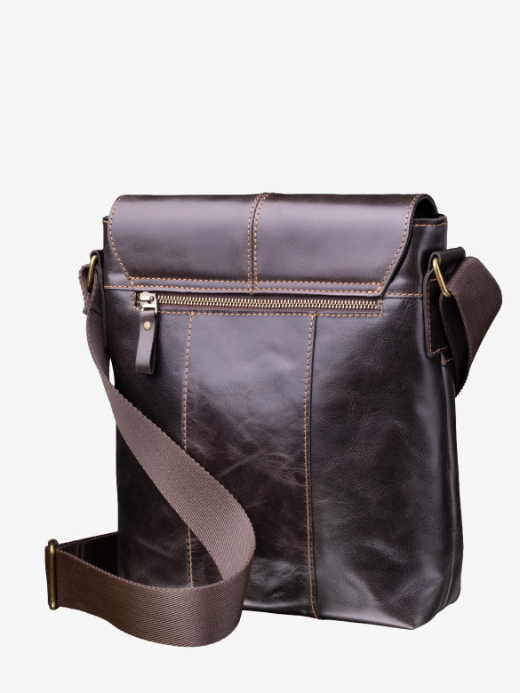 Сумка мужская Baggins 0107 коричневая пулап Сумка мужская Baggins 0107 коричневая пулап