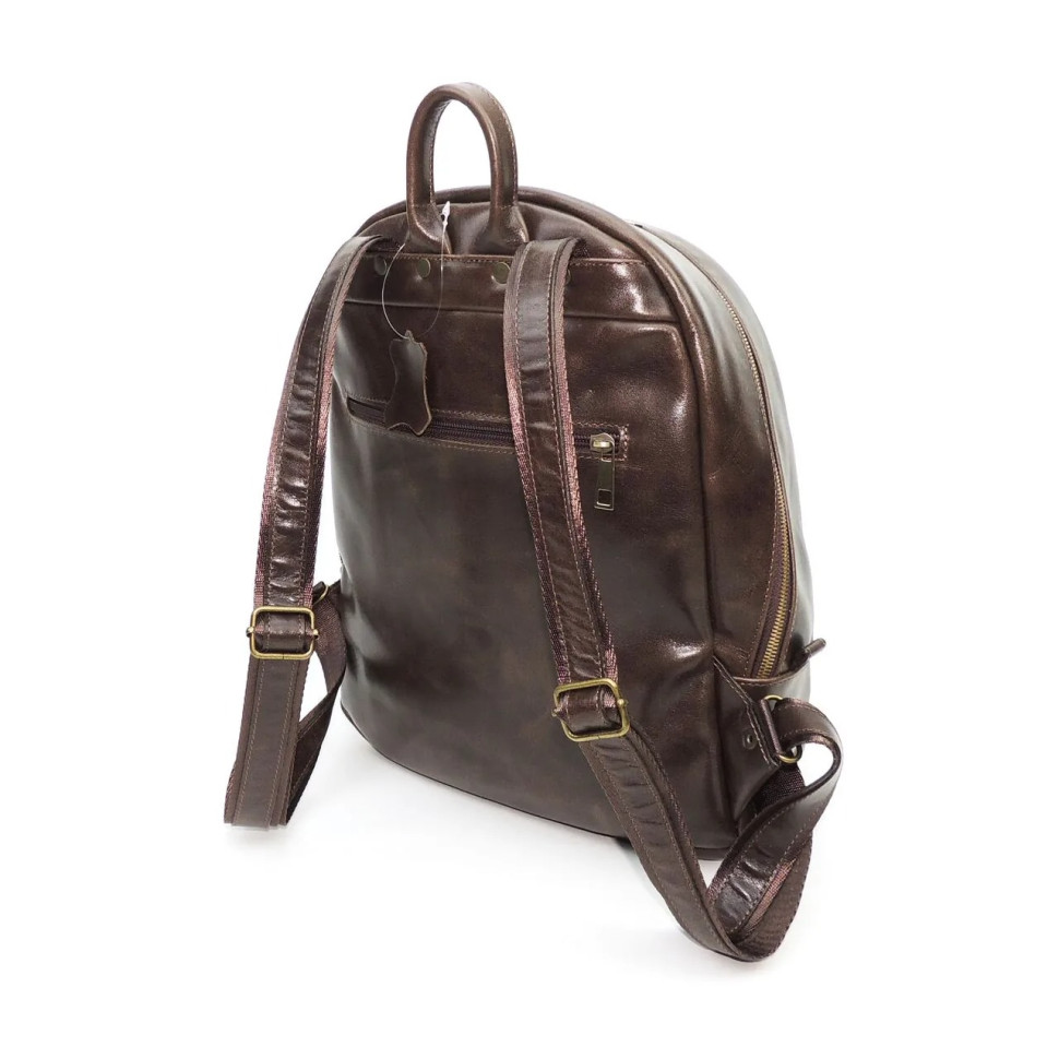 Рюкзак женский Natalia Kalinovskaya, «Эша» коричневый гладкий