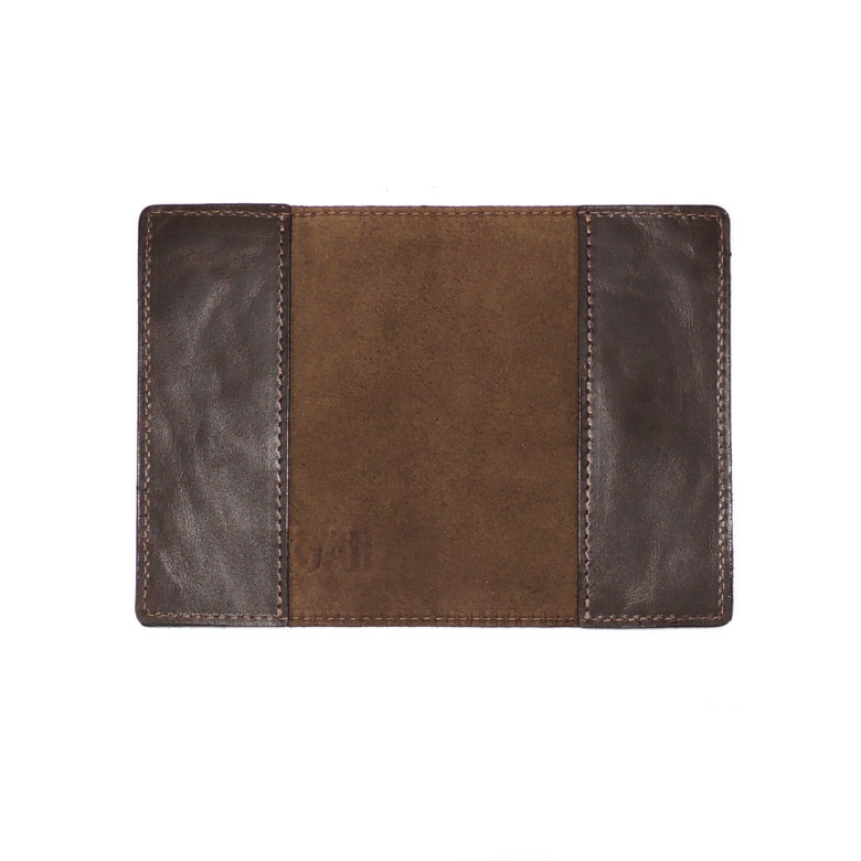 Обложка для паспорта кожаная Коричневый, Растение