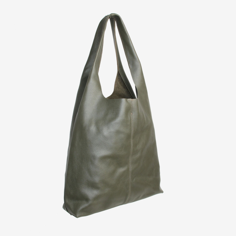 Сумка-шопер из кожи Maxsimo Tarnavsky 2001 хаки