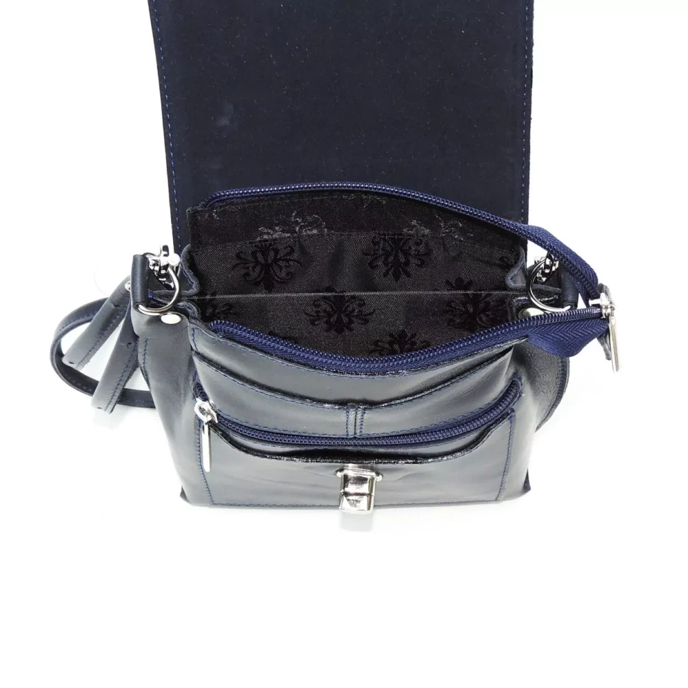 Сумка женская Natalia Kalinovskaya 76п.661 "Алёна" синяя гладкая 