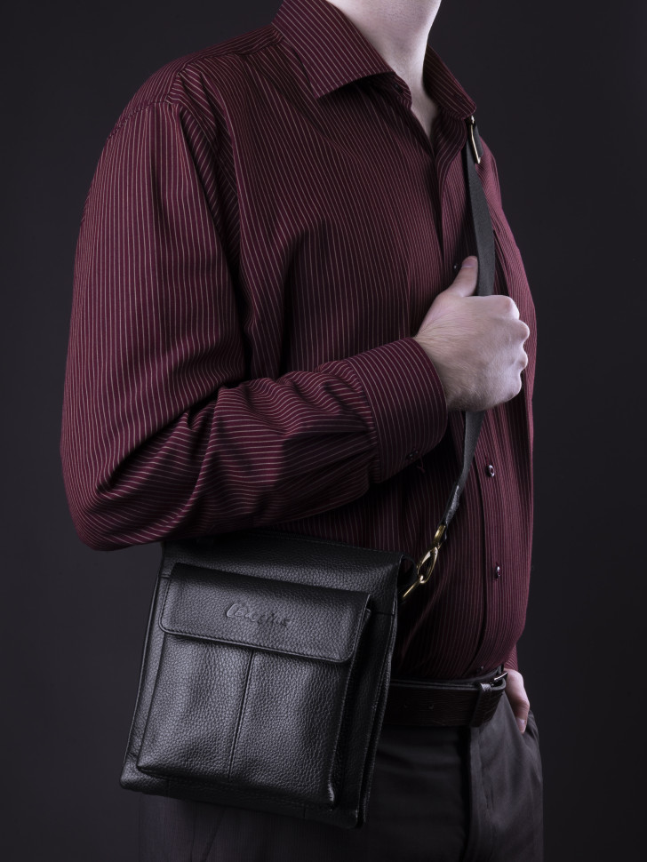 Сумка МУЖ.BG 0108 чер.фл.