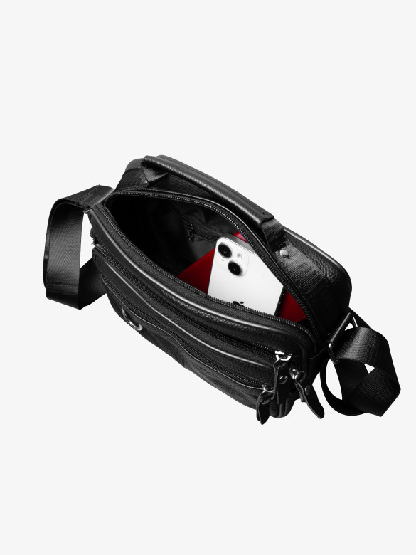 Сумка мужская Baggins 721 черная Сумка мужская Baggins 721 черная