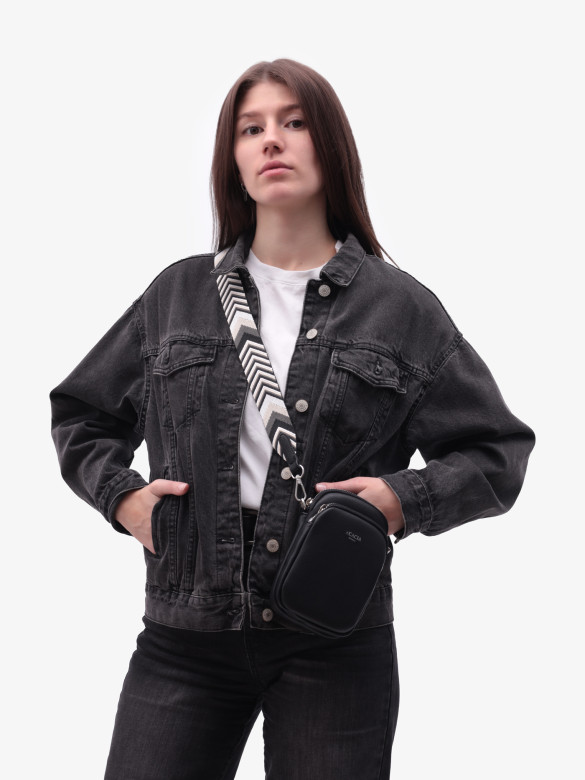 Сумка женская для телефона Acacia 24223 black