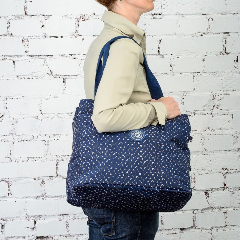 Сумка женская Ruilaisi 168 синяя в крапинку