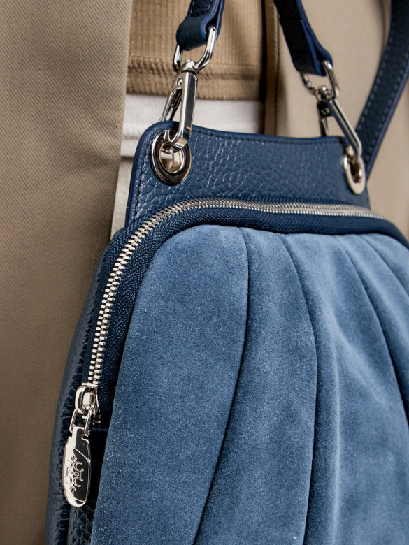 Сумка Curanni 2477 замша джинс