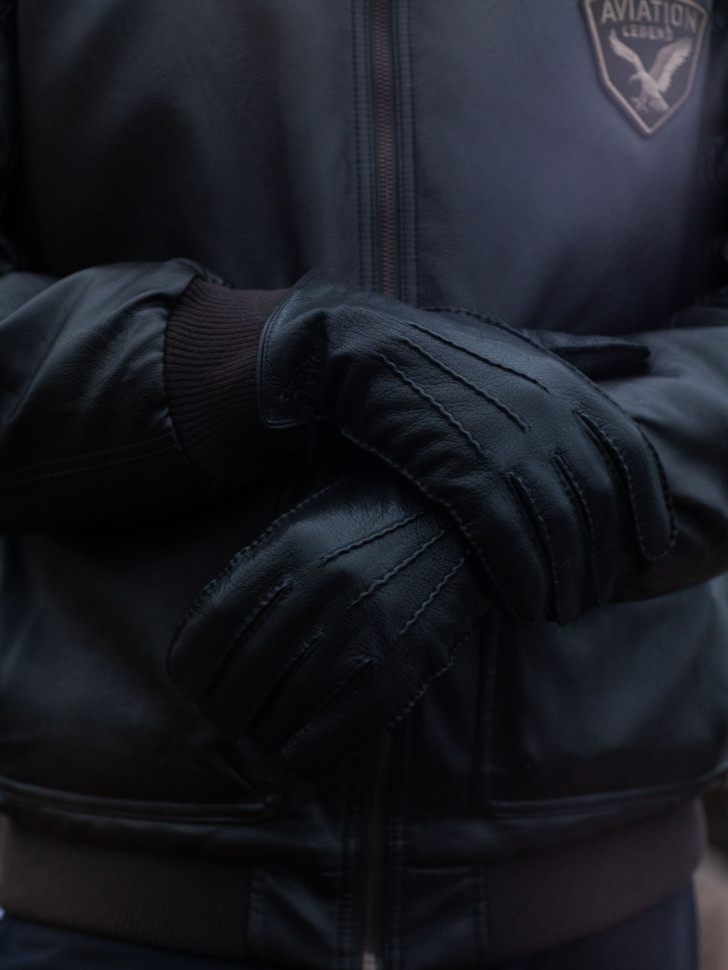 Перчатки мужские HAVVS 0138 черные Перчатки мужские HAVVS 0138 черные