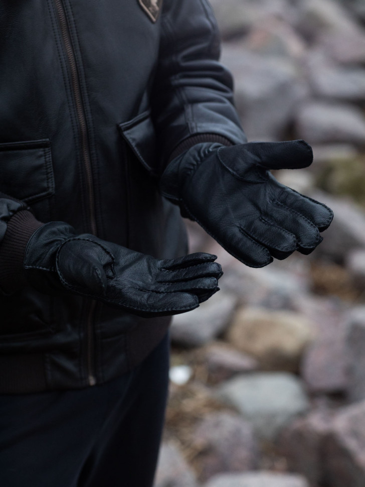 Перчатки мужские HAVVS 0138 черные Перчатки мужские HAVVS 0138 черные