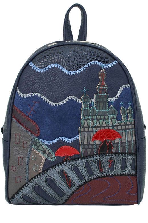 Рюкзак женский Protege, ДС-348-119 Город № 16 - синий