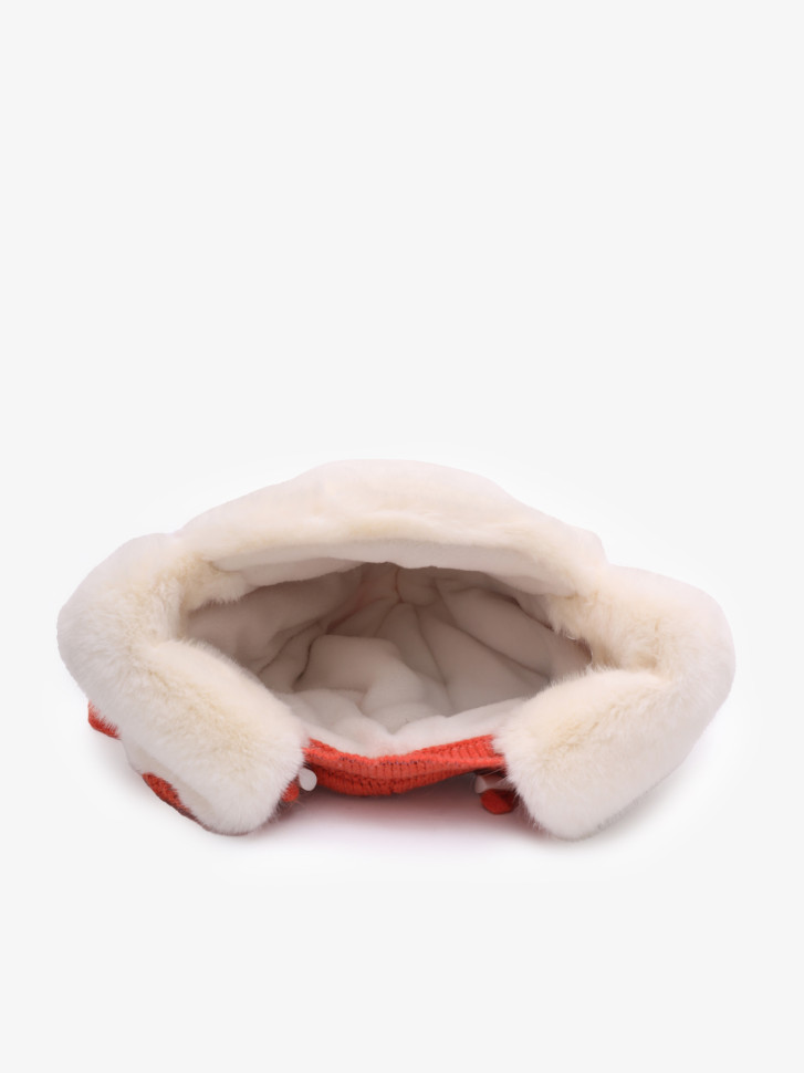 Ушанка Warm Goddess 2705 оранжевая