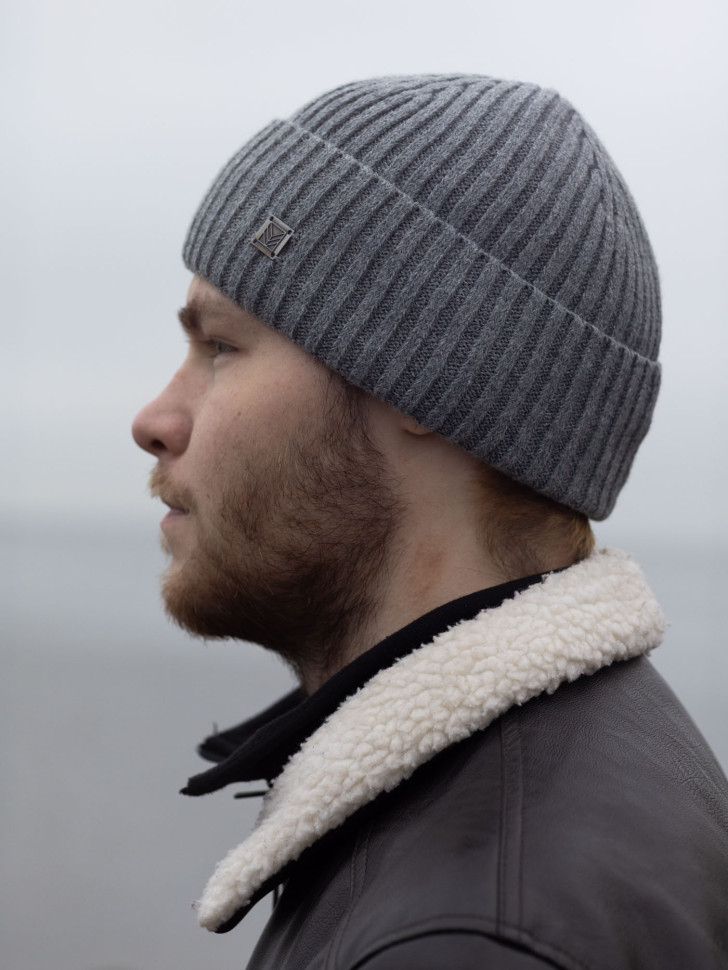 Шапка мужская 12828/2 MARHATTER серая (57-59)