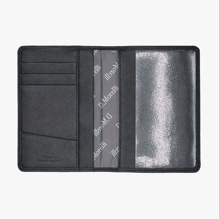 Обложка для автодокументов Domenico Morelli BKR1-K001-033 чёрный Обложка для автодокументов Domenico Morelli BKR1-K001-033 чёрный