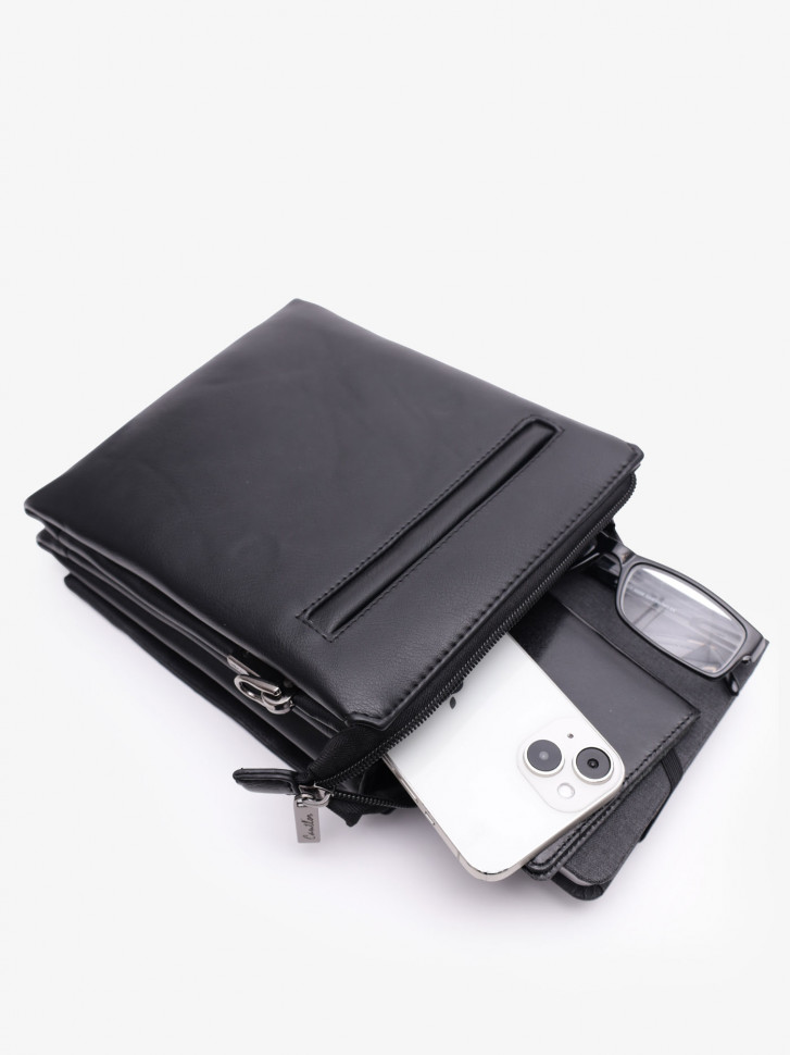 Сумка мужская Cantlor Ж03-Y02-2 черная Сумка мужская Cantlor Ж03-Y02-2 черная