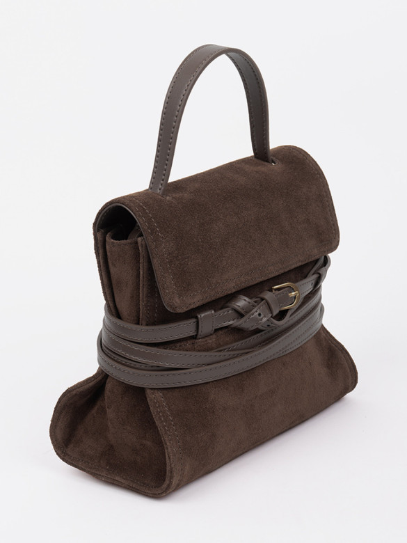 Сумка Lamagio 68920 замша коричневая