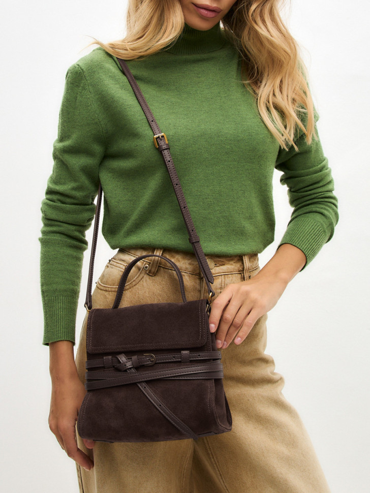 Сумка Lamagio 68920 замша коричневая