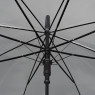 Зонт-трость прозрачный Raindrops 42800, чёрный кант, полуавтомат