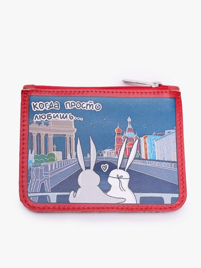 Картхолдер-монетница П-801ft-1930/004 красный Картхолдер-монетница П-801ft-1930/004 красный