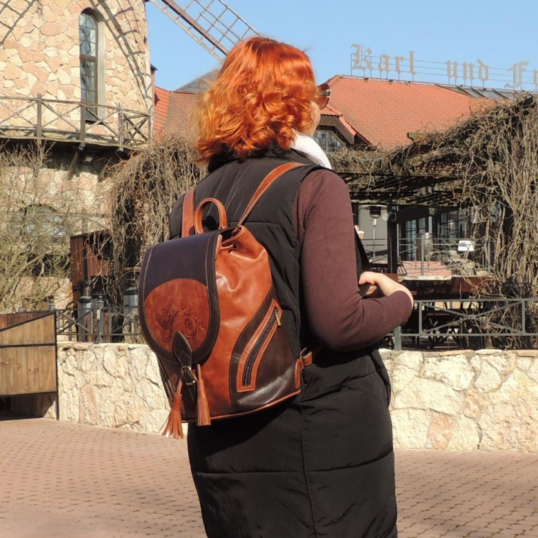 Кожаный рюкзак Natalia Kalinovskaya «Ясмина»