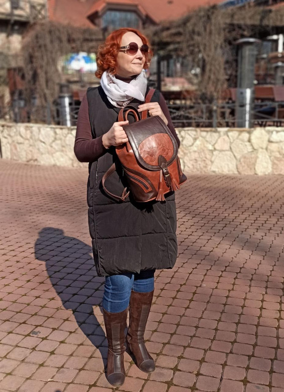 Кожаный рюкзак Natalia Kalinovskaya «Ясмина»