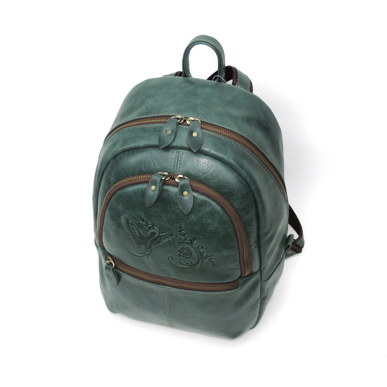 Рюкзак женский Natalia Kalinovskaya, Р43 «Малахит» зеленый