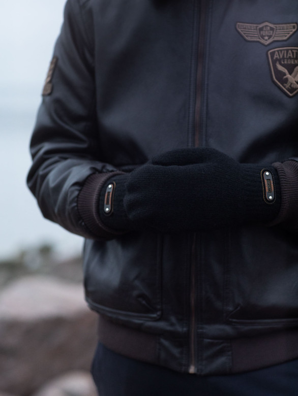 Варежки мужские Корона 8169 черные