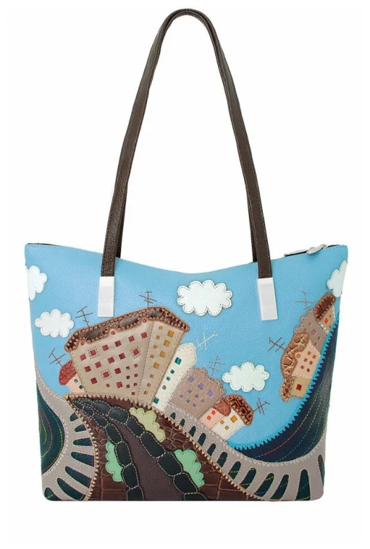 Сумка Protege ДС-356-217 "Город №27" коричневый Сумка Protege ДС-356-217 "Город №27" коричневый