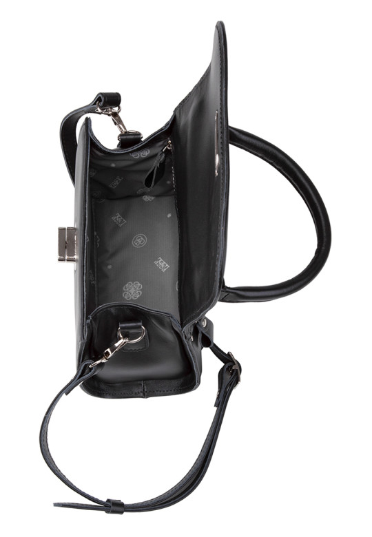 Сумка Esse 76562 ПОЛЛИ DARK кожа черная Сумка Esse 76562 ПОЛЛИ DARK кожа черная