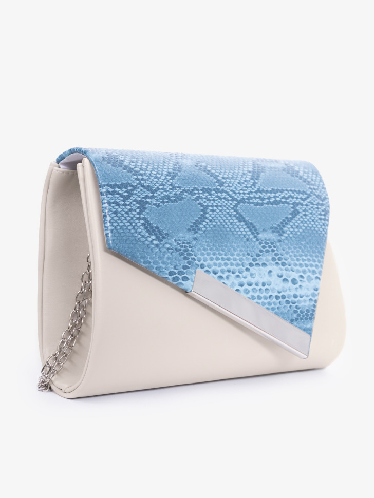 Клатч женский Funxilan 1704 beige/blue Клатч женский Funxilan 1704 beige/blue