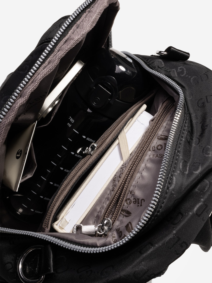 Сумка-рюкзак Jielshi 5228 чёрная Сумка-рюкзак Jielshi 5228 чёрная