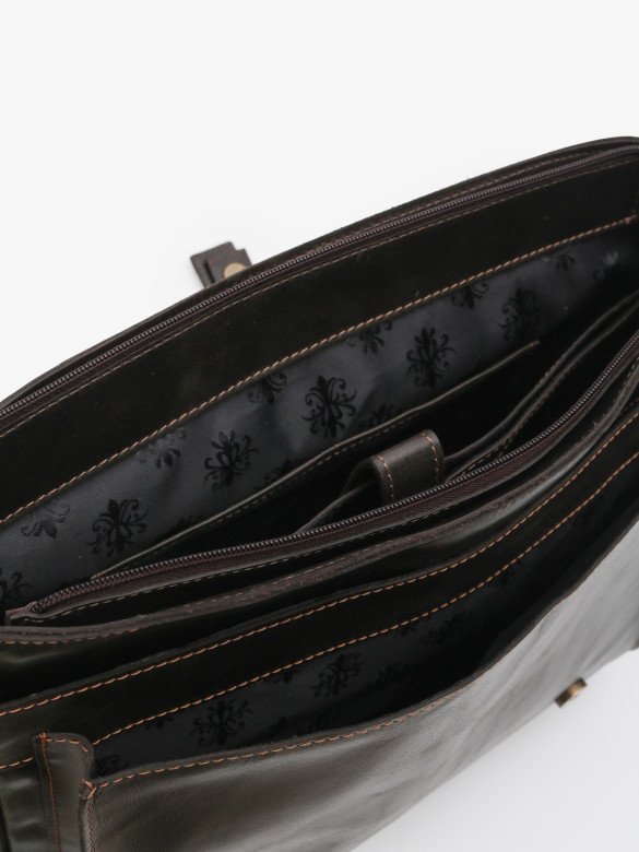 Сумка мужская zн ALEXX ALG0122 коричневый пулап