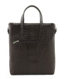 Сумка женская Protege, ДС-220-77, "Сова" тёмно-коричневая рептилия