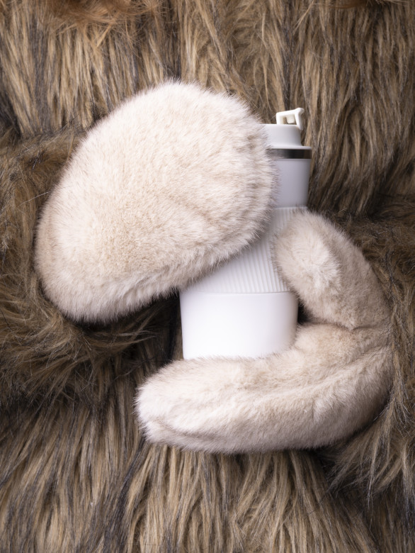 Варежки женские Baggins иск.мех бежевые