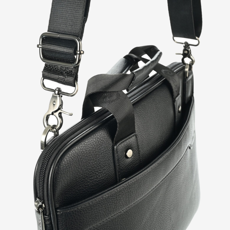 Сумка мужская Cantlor Ж03-702B-01 чёрная Сумка мужская Cantlor Ж03-702B-01 чёрная