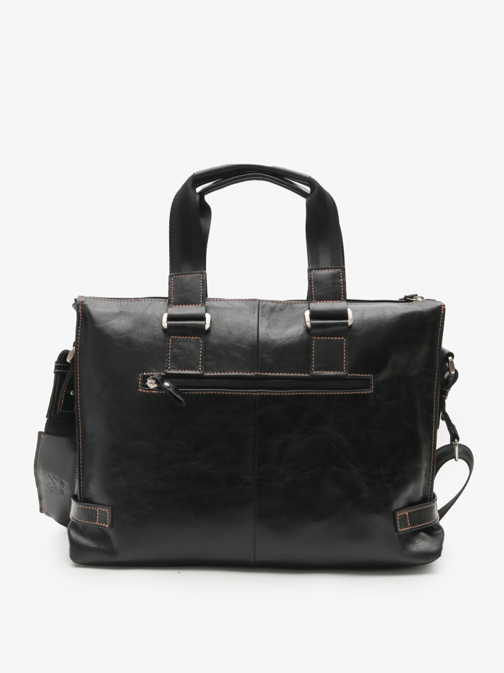 Портфель мужской кожа Maxsimo Tarnavsky 1015 чёрный пулл-ап