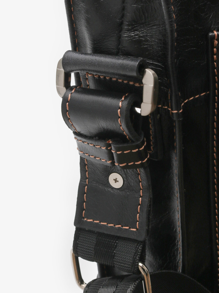 Портфель мужской кожа Maxsimo Tarnavsky 1015 чёрный пулл-ап