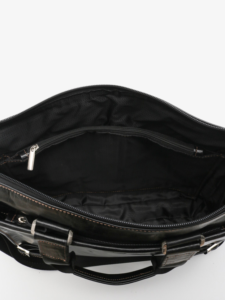 Портфель мужской кожа Maxsimo Tarnavsky 1015 чёрный пулл-ап