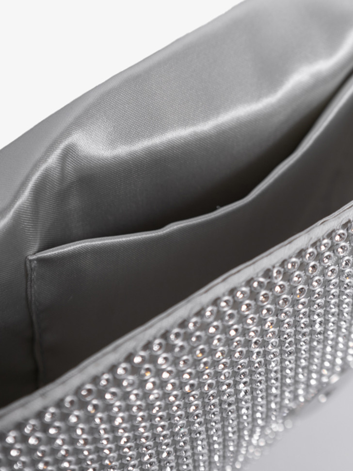 Клатч Funxilan 3763 серебристый Клатч Funxilan 3763 серебристый